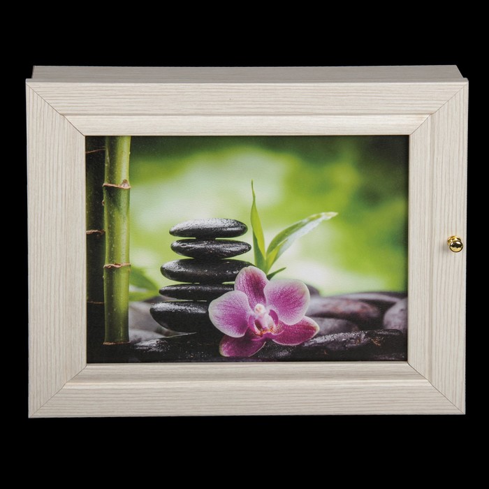 Ключница "Спа" выбеленный дуб 24х29х4,5 см