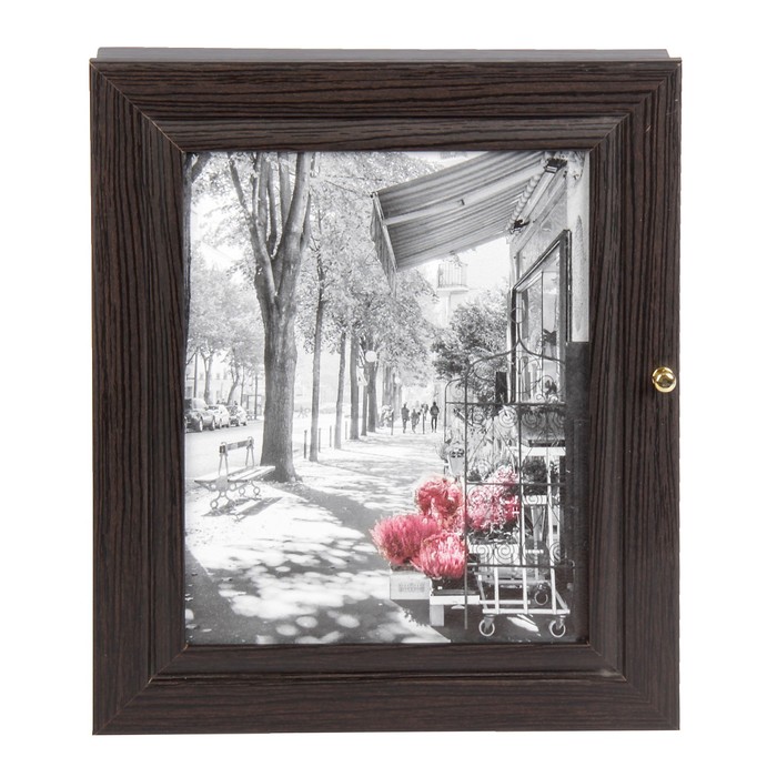 Ключница "Улица" венге 24х29х4 см