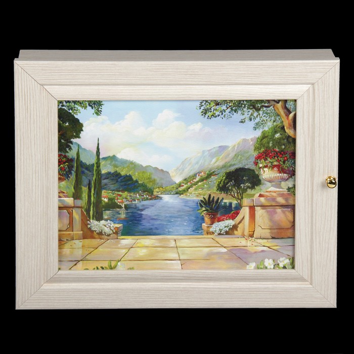 Ключница "Природа" выбеленный дуб 24х29х4,5 см