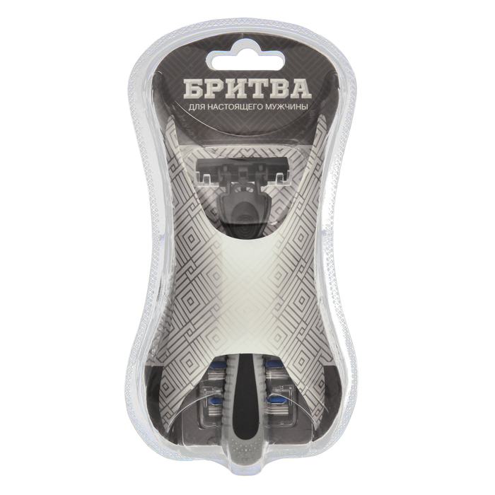 Подарочный набор "Настоящему мужчине": гель для душа, бритва