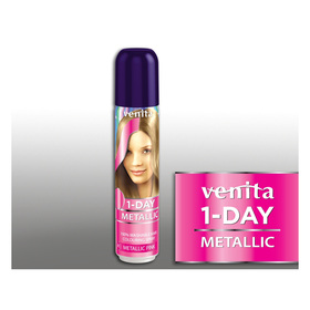 

Оттеночный спрей для волос 1-day metallic, м1 pink, 50 мл
