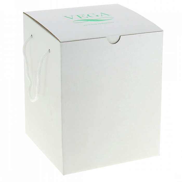 Композиция в вазе, розы ярко-розовые, 13 х 13 х 18 см