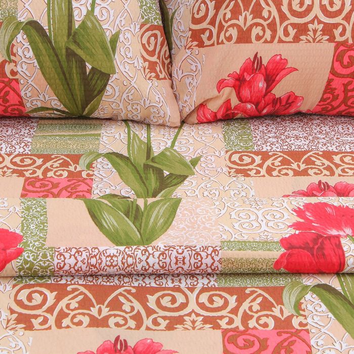 Постельное бельё "Этель" 1,5 сп. Нежность 143х204 см,150х210 см, 70х70 см-2 шт,100% хл, креп + подарок - полотенце 50х70 см МИКС