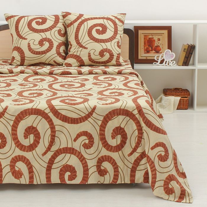 Постельное бельё "Этель" 1,5 сп. Престиж 143х204 см, 150х210 см, 70х70 см - 2 шт, 100% хл, креп + подарок - полотенце 50х70 см МИКС