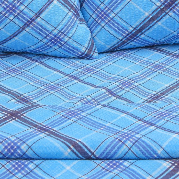 Постельное бельё "Этель" 2 сп. Геометрия 175х204 см, 200х210 см, 70х70 см - 2 шт, 100% хл, креп + подарок - полотенце 50х70 см МИКС