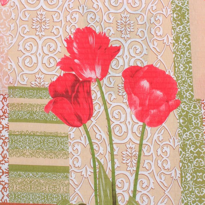 Постельное бельё "Этель" 2 сп. Нежность 175х204 см, 200х210 см, 70х70 см - 2 шт, 100% хл, креп + подарок - полотенце 50х70 см МИКС