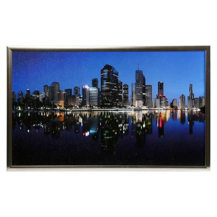 Картина "Вечерние огни" 65*103 см