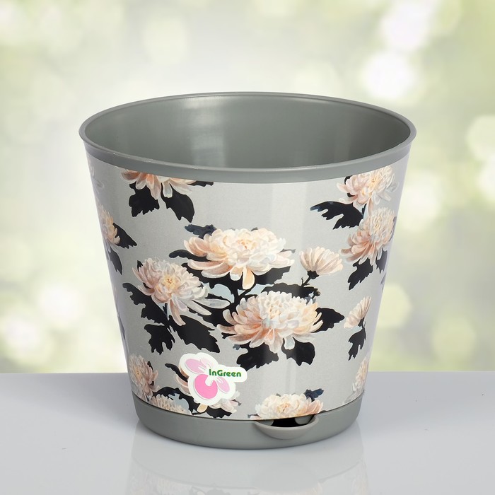 Горшок 0,7 л, d=12 см "Крит. Хризантемы" с системой прикорневого полива