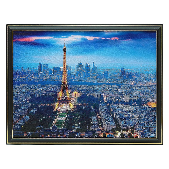 Картина "Вечерний Париж" 33*43 см