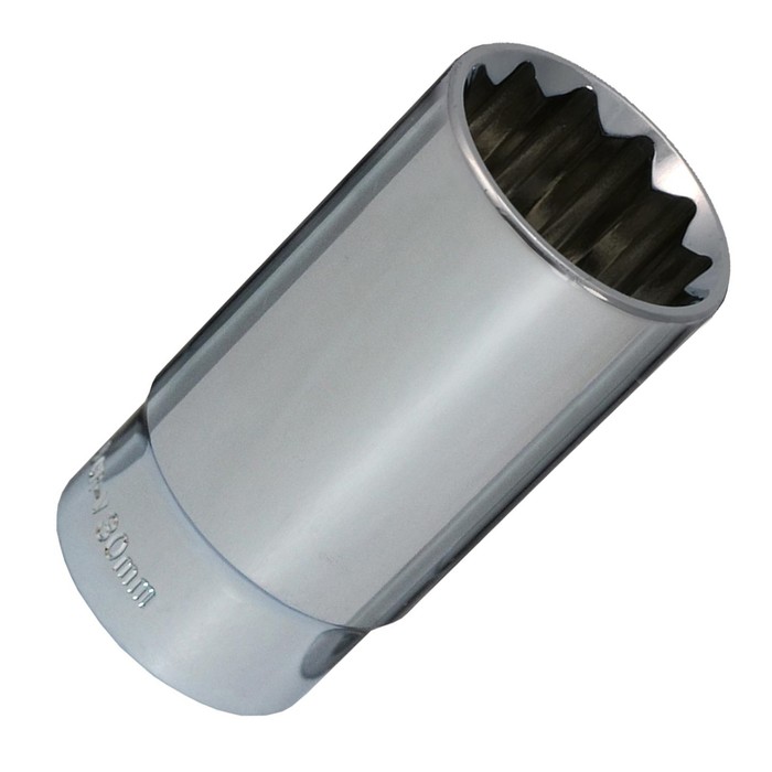 Головка торцевая Bovidix 5050323, 1/2", 30 мм, 12 граней, Cr-V