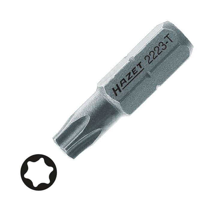 Бита HAZET 2223-T7, Torx, Т7, 25 мм, привод 6.3-1.4''