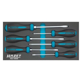 

Набор отверток HAZET HEXANAMIC 163-184/6, прямой шлиц 40, 55, 65, 80 мм, PH1, PH2, 6 пр.