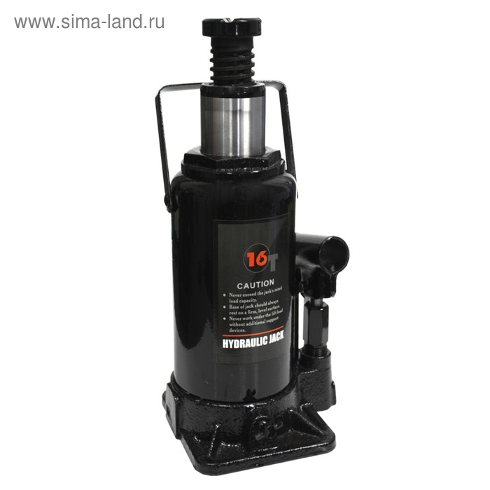 Домкрат бутылочный WIEDERKRAFT WDK-81160, гидравлический, 16 т, 220-440 мм, черный