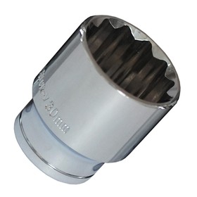 

Головка торцевая Bovidix 5040323, 1/2", 30 мм, 12 граней, Cr-V