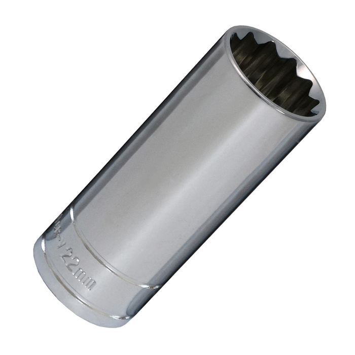 Головка торцевая Bovidix 5050315, 1/2", 22 мм, 12 граней, Cr-V