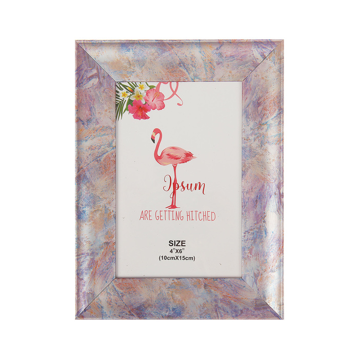 Фоторамка пластик 10х15 см "Радужный перламутр" 20х15 см