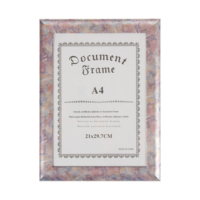 Фоторамка пластик формат А4 "Радужный перламутр" 35х26 см