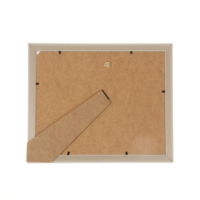 Фоторамка пластик с паспарту на 2 фото 10х15 см "Солнце" коричневая 28х34 см