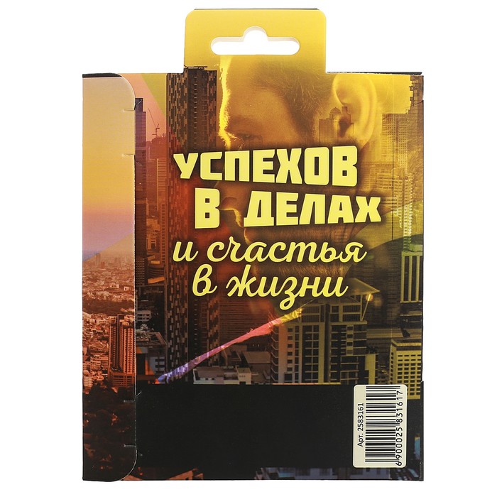 Подарочный набор "Тому, кто добивается цели": обложка для паспорта и ручка