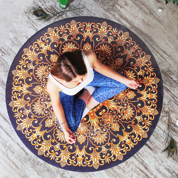 Коврик для йоги, круглый 140х140х0,3 см