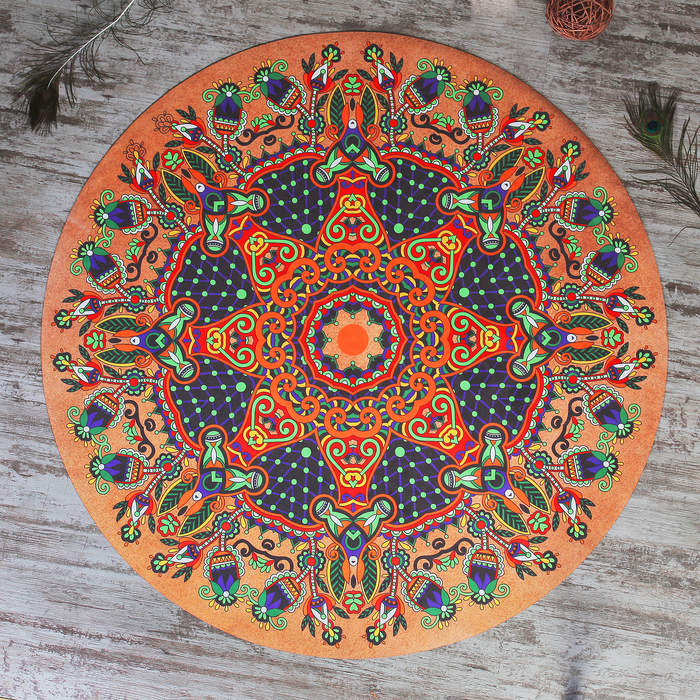 Коврик для йоги, круглый 140х140х0,3 см