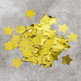 Наполнитель для шара 'Конфетти звезда' 3 см, фольга, цвет золотой, 500г Ош