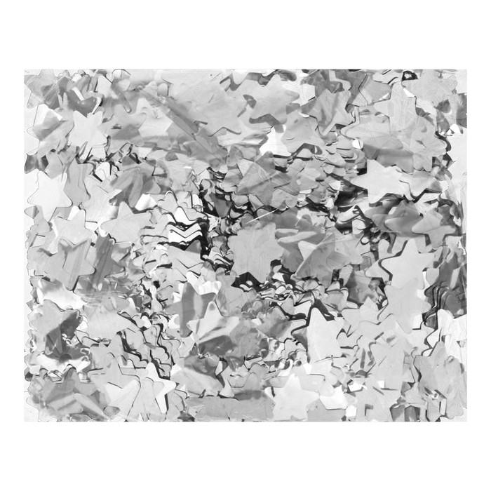 Наполнитель для шара "Конфетти звезда" 3 см, фольга, цвет серебро, 500г