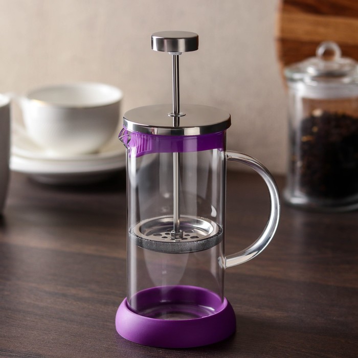 Френч-пресс 350 мл "Келли", цвет сиреневый
