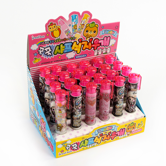 Ластик фигурный МИКС Карандаш выдвижной