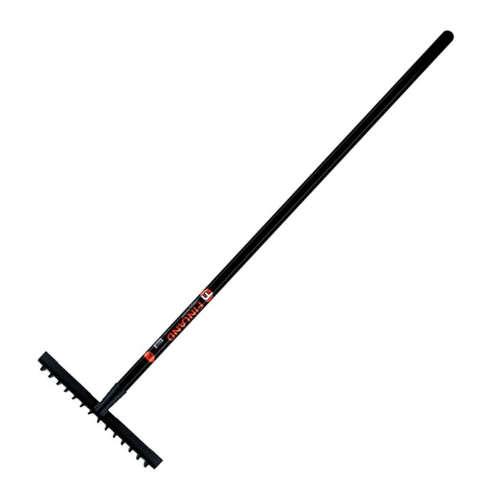 Грабли прямые, 14 зубцов, металл, с деревянным черенком, Finland 1705-Ч