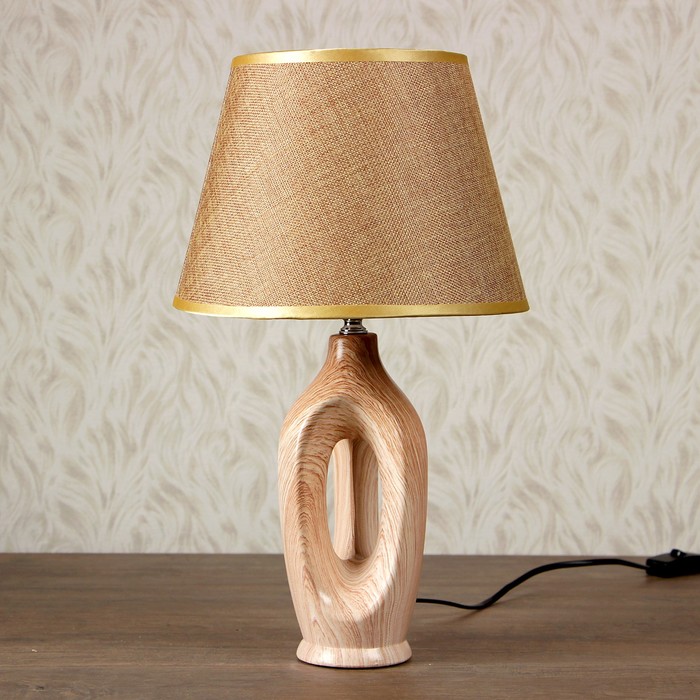 Лампа настольная керамика Е14 40Вт 220В "Время-песок" 42х25х25 см