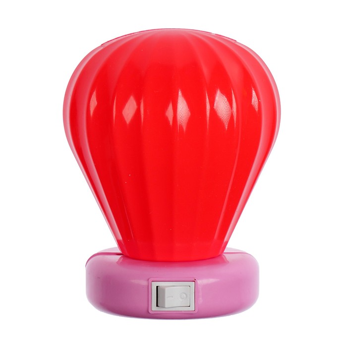 Ночник пластик от сети "Воздушный шар" МИКС 9х7х6 см