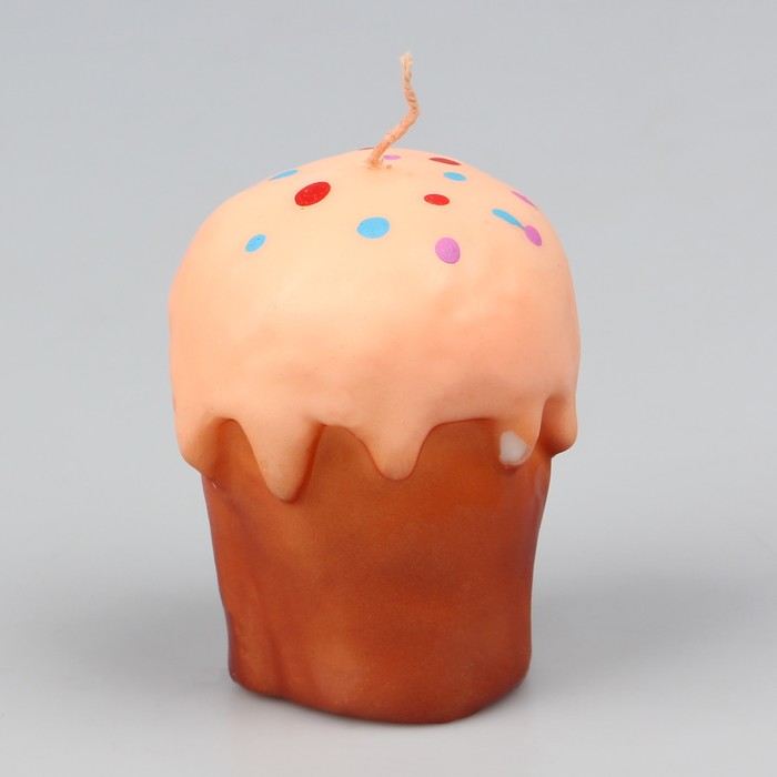 Свеча "Пасхальный кулич", h=6см микс