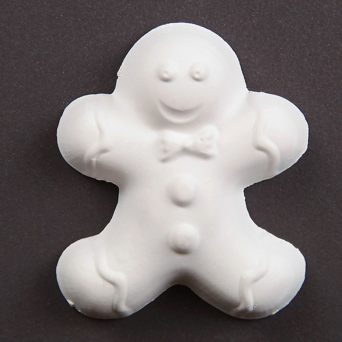 Фигурка под раскраску "Печенька", 6х5х1 см, белая