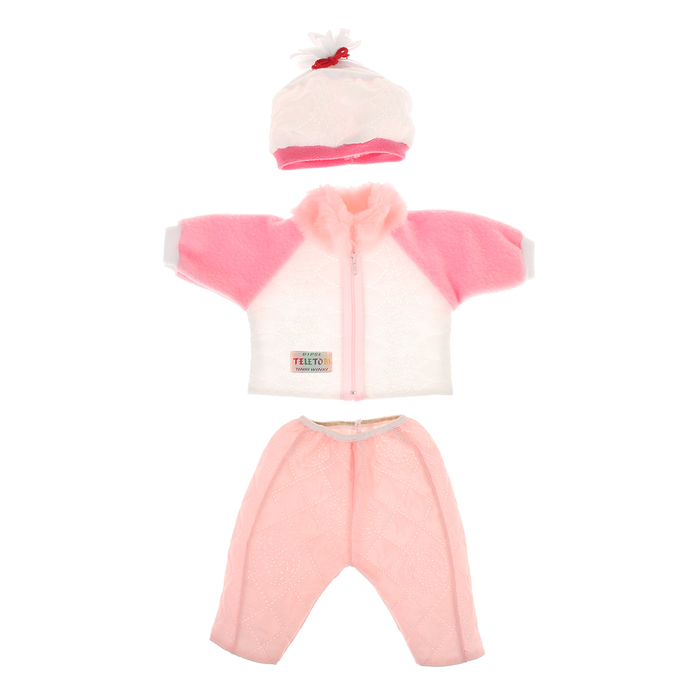 Одежда для пупса 45 см: куртка, штанишки, шапка, МИКС
