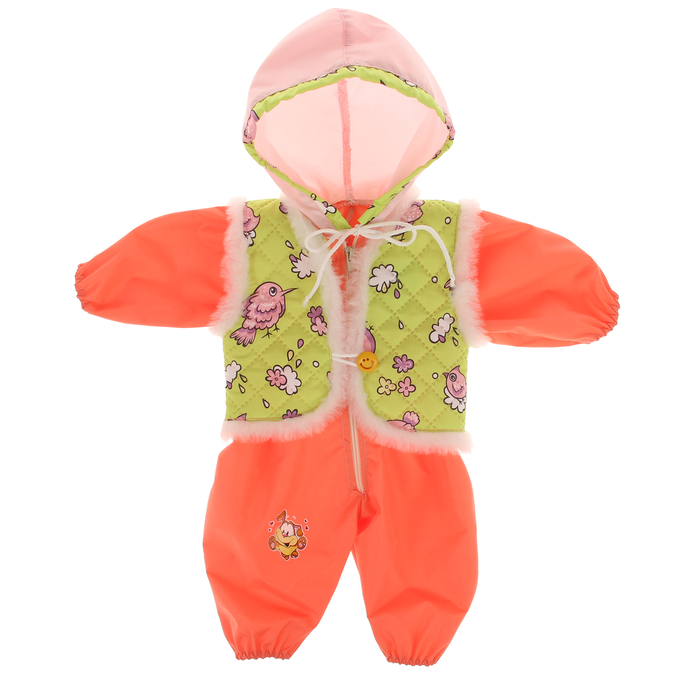 Одежда для пупса 45 см: комбинезон и жилетка, МИКС