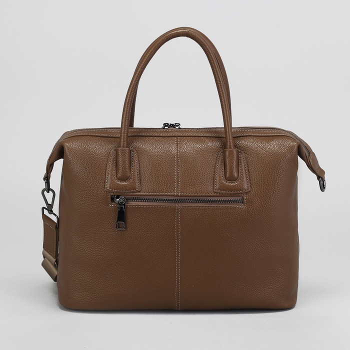 Сумка женская, отдел с перегородкой на молнии, наружный карман, длинный ремень, цвет хаки