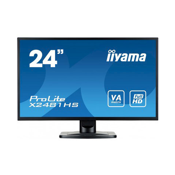 Монитор Iiyama 23.6" X2481HS-B1 VA LED 6ms 16:9 DVI HDMI M/M 250cd 178/178 1920x1080 D-Sub