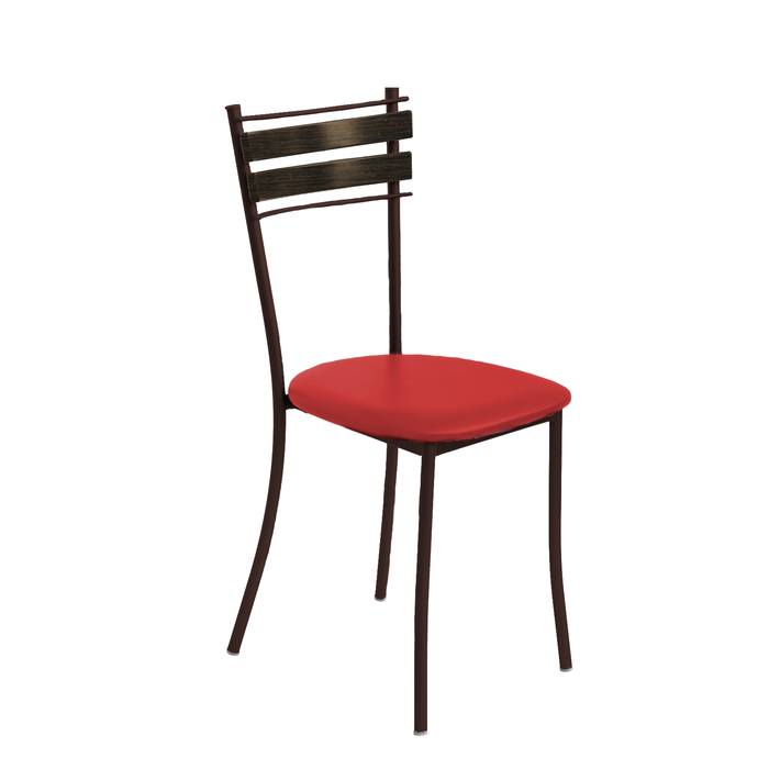 Стул СД05 86х41х37, цвет коричневый, красный/венге