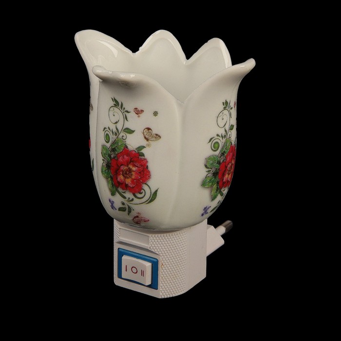 Ночник "Бутон" E12 (лампа в комплекте, от 220V) 8,5x7,5x10,5 см