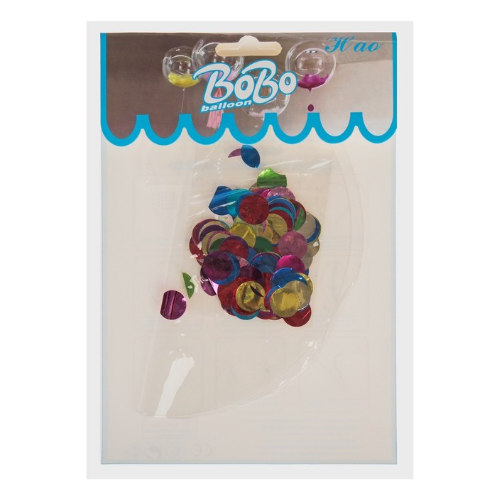 Набор "Шар прозрачный 18", конфетти круги микс