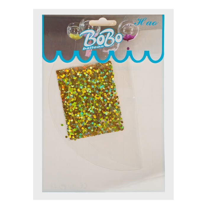 Набор "Шар прозрачный 18", конфетти мелкие золото