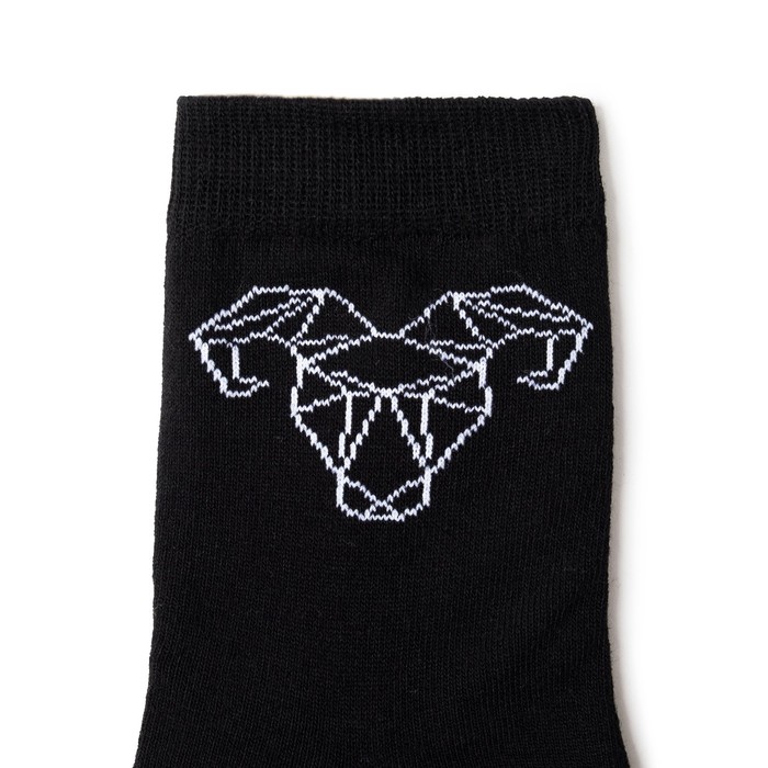 Носки мужские "Овен" черн. р-р 41-44 (27-29 см) 80% хл.,15% п/э, 5% эл.