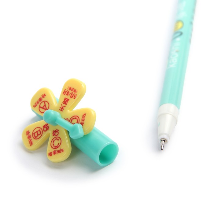 Ручка шариковая-прикол Ромашка-гадалка МИКС стержень синий 0,4мм