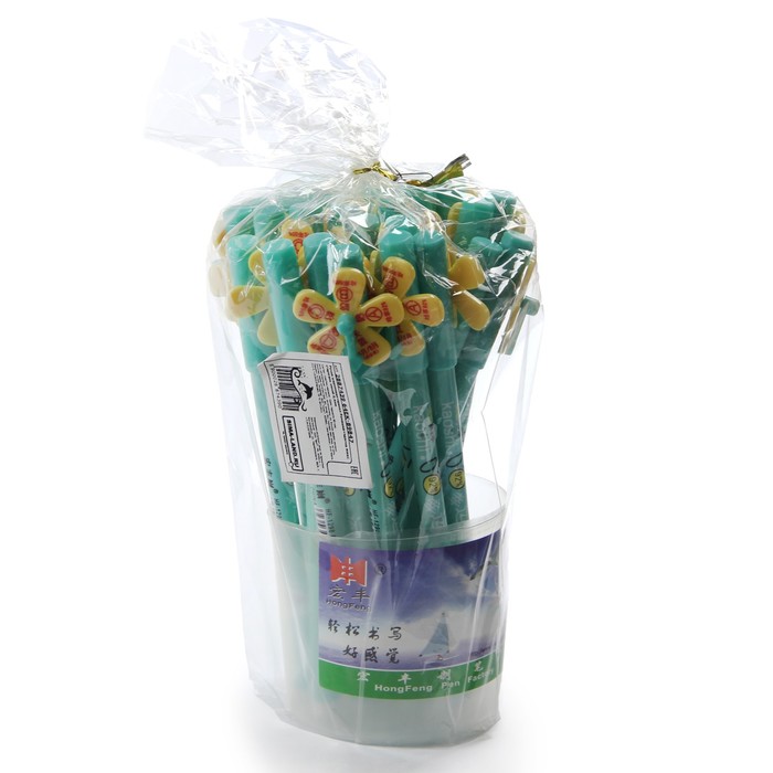 Ручка шариковая-прикол Ромашка-гадалка МИКС стержень синий 0,4мм