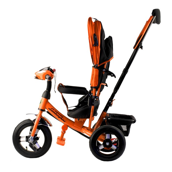 Велосипед трехколесный Lamborghini CLASSIC L2O, надувные колеса 12"/10", цвет оранжевый