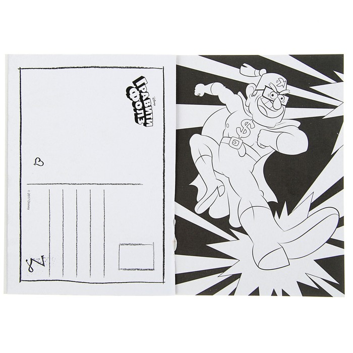 Гравити Фолз. Книжка открыток для раскрашивания (+ наклейки)