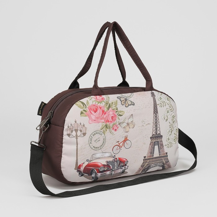 Сумка спортивная "Париж", отдел на молнии, наружный карман