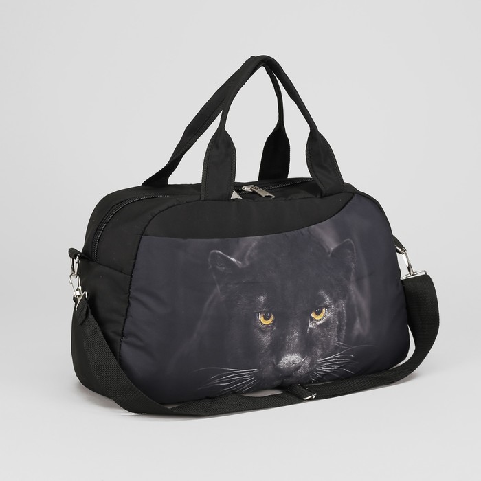 Сумка спортивная "Пантера", отдел на молнии, наружный карман