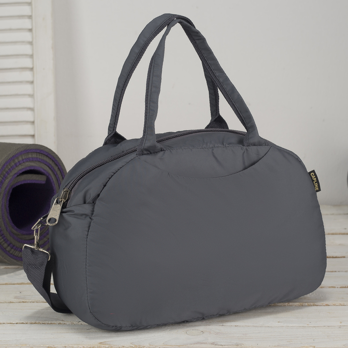 Сумка спортивная "Велосипед с цветами", отдел на молнии, наружный карман